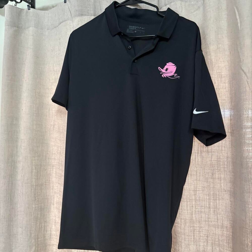 Nike black golf polo shirt